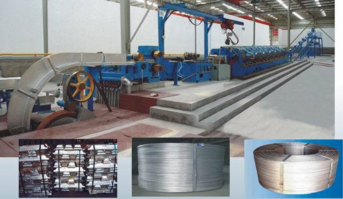 電工用圓鋁桿連鑄連軋生產(chǎn)線 Round aluminum rod continuous casting and rolling production line for electrical purposes